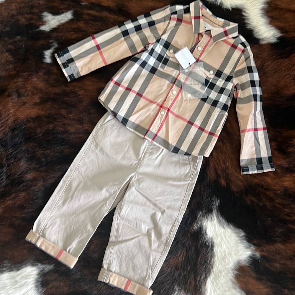 Brand new WITH tags, Burberry boys 2T button down shirt!